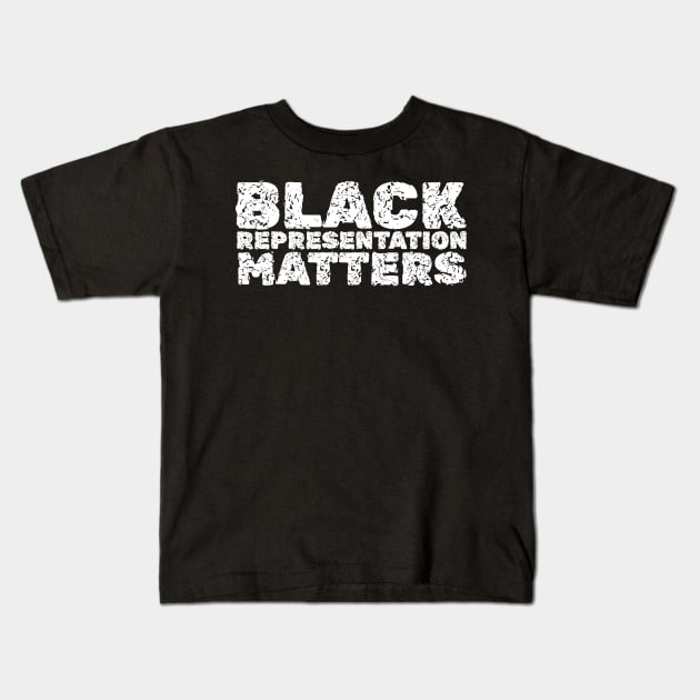 Black Representation Matters Kids T-Shirt by KanysDenti